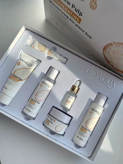 "Kit De Cuidado Facial BIOAQUA – RICE RAW PULP"